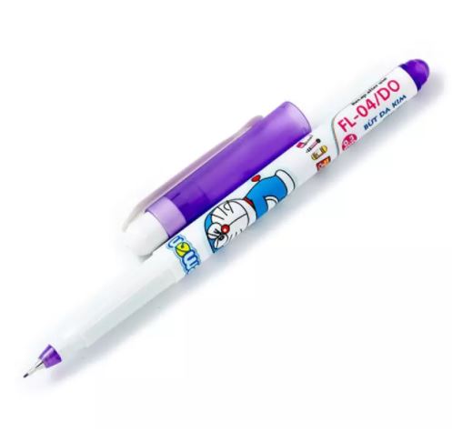 Bút dạ kim mực tím điểm 10 doraemon tp- fl04/do