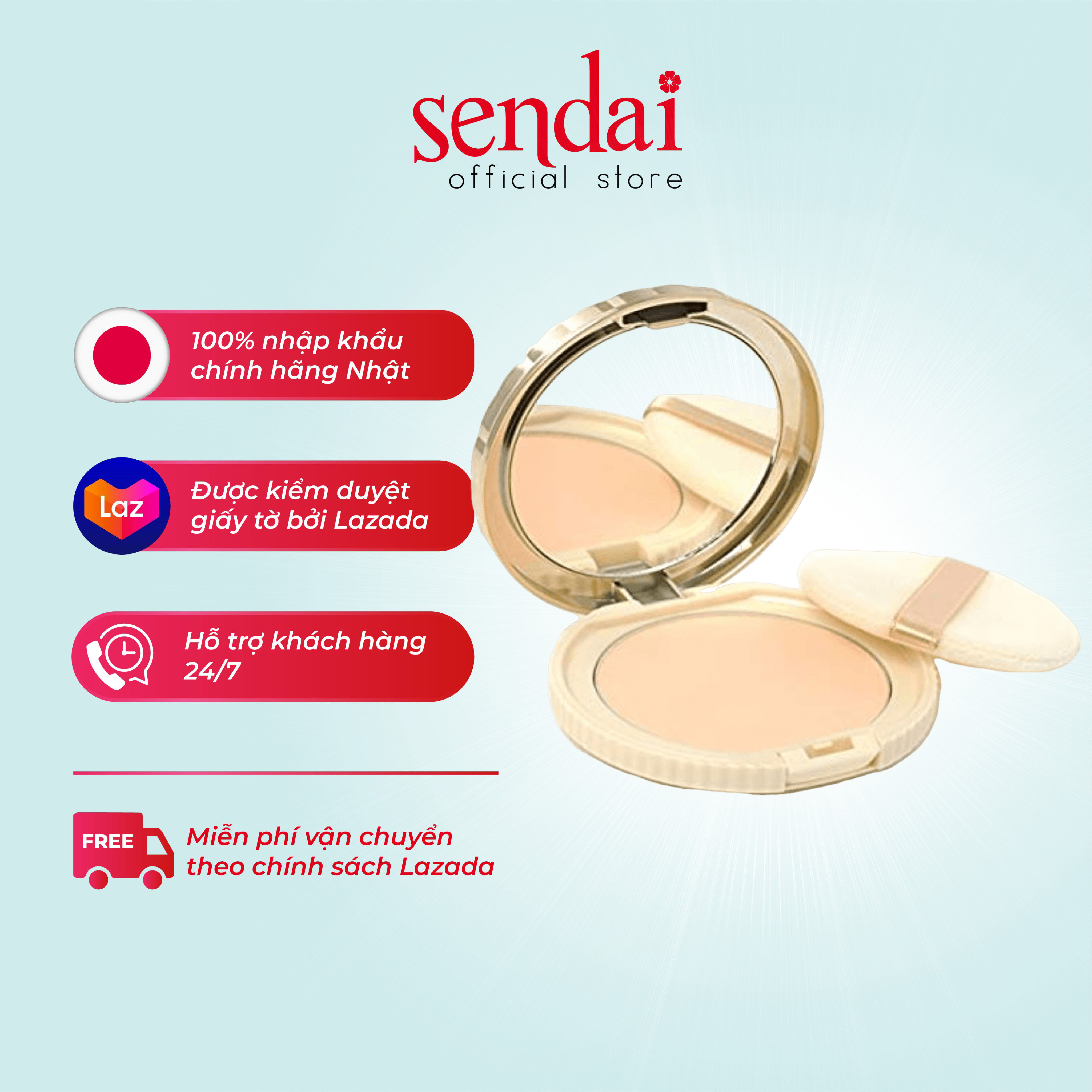 Phấn phủ Canmake dạng nén Nhật Bản