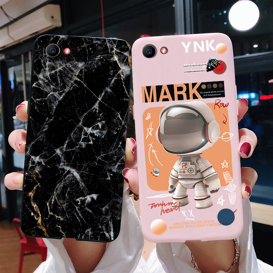 For oppo f7 youth casing cph1859 cute astronaut painted back cover soft tpu silicone phone case for oppo f7youth case