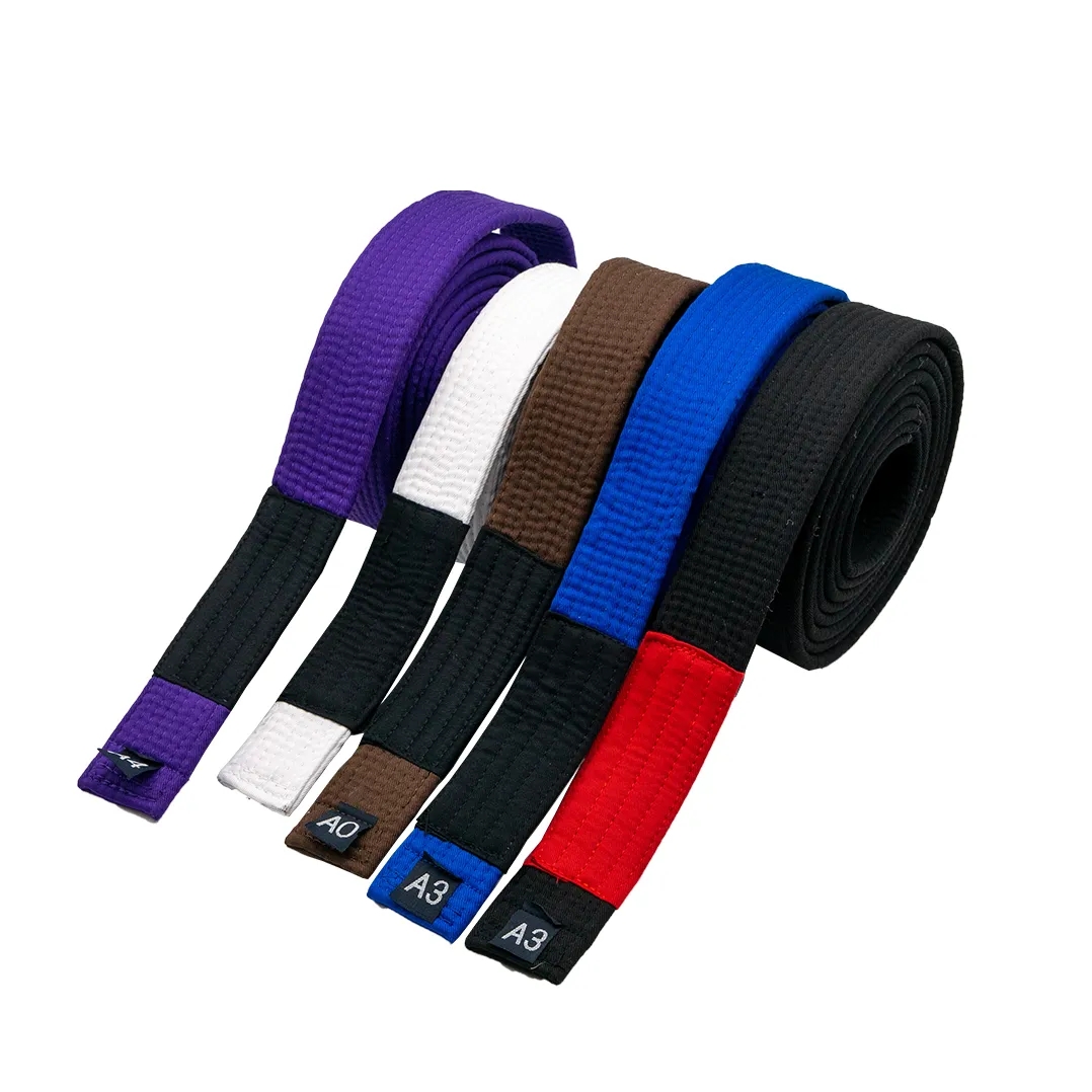 【Special offer】 New Sports Jiu Jitsu Brazilian JiuJitsu Belt BJJ Gi For Kids With Ranking Stripes Martial Arts Belts