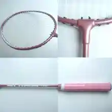 ภาพขนาดย่อของภาพหน้าปกสินค้าTH BE ALONE Double alloy badminton racket sle for beginners Professional game use home game party game Available in two colors pink, blue จากร้าน TH BE ALONE บน Lazada ภาพที่ 4