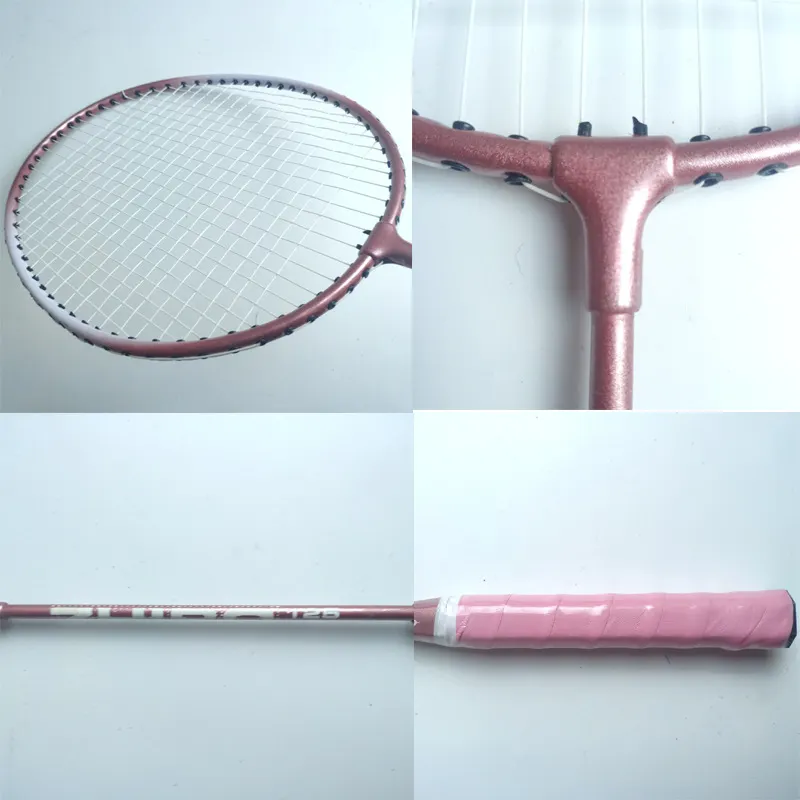ภาพสินค้าTH BE ALONE Double alloy badminton racket sle for beginners Professional game use home game party game Available in two colors pink, blue จากร้าน TH BE ALONE บน Lazada ภาพที่ 4