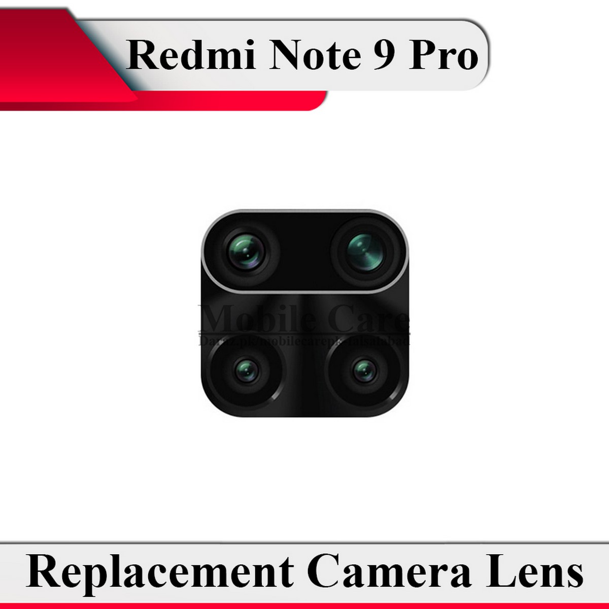 Redmi Note 9 Pro Replacement Back Camera Lens Glass For Note 9 Pro