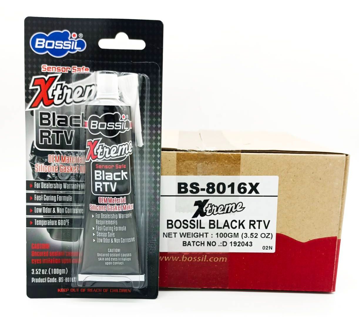 กาวทาปะเก็นซิลิโคนสีดำ BOSSIL Xtreme Black RTV จากอเมริกา ออกแบบพิเศษ ...