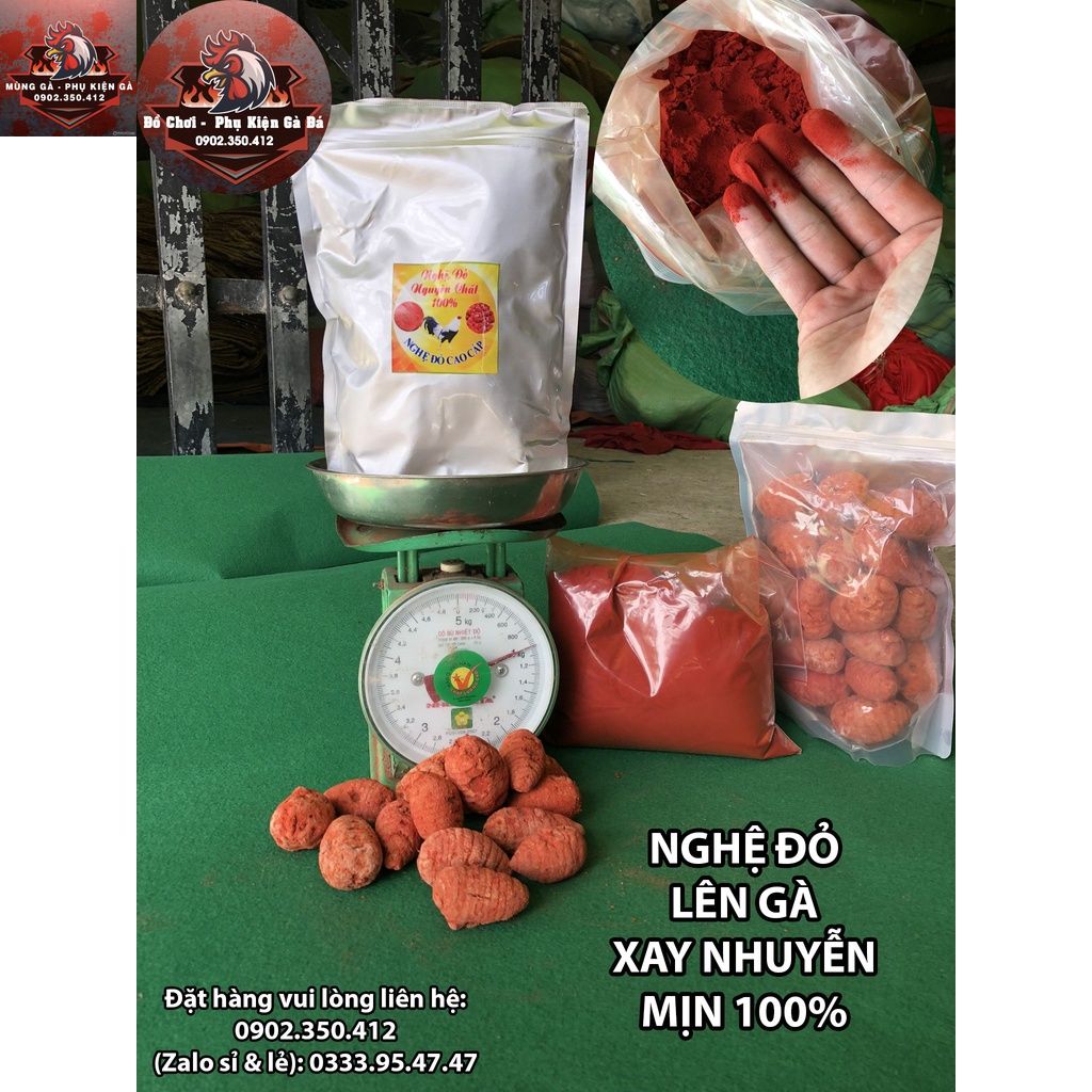 Nghệ Đỏ Cao Cấp Cho Gà Đá 1KG - Bột Nghệ Gà Chọi [NGHỆ BỘT - NGHỆ XAY]
