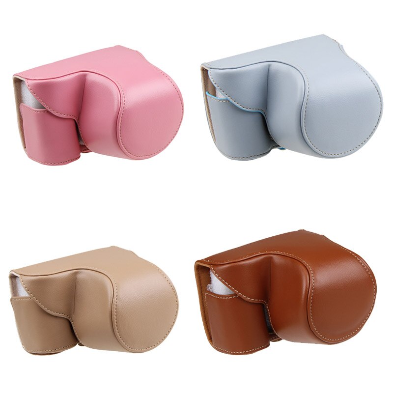 For Camcorder ZV-E10 Mirrorless System Camera Zve10 Retro Camera Leather Case Leather Bag PU Camera Bag Protective Case