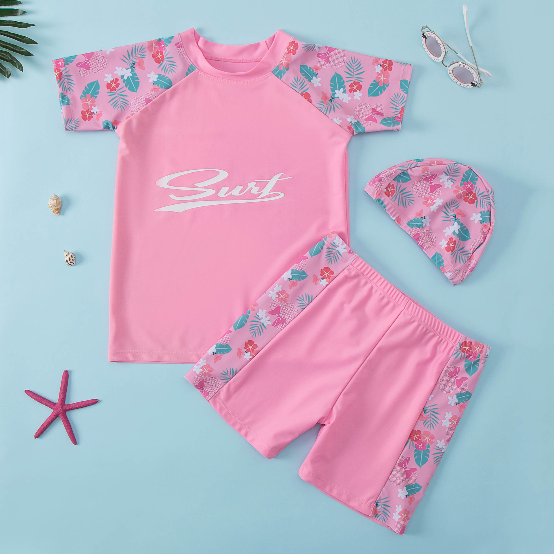 Bộ đồ bơi cho bé 3 món có size lớn