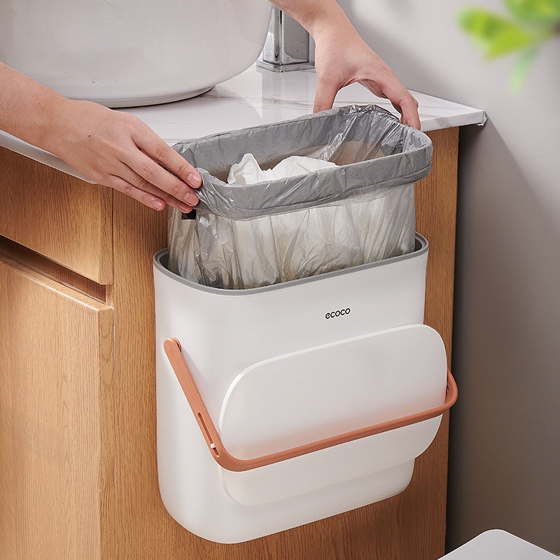Thùng Rác Ecoco, Thùng Rác Treo Tủ Dán Nhà Vệ Sinh Ecoco E2236