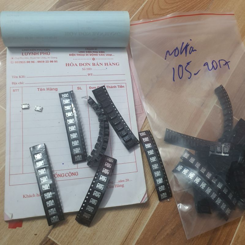 Combo 10 chân sạc nokia 105 2017,nokia 230,nokia 220(ảnh thật)