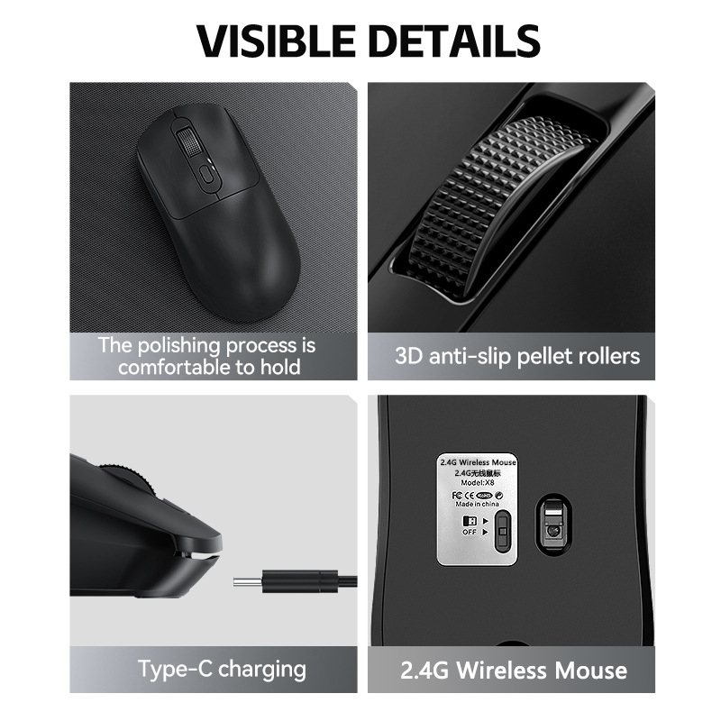 Warvank%20X8%20Wireless%20Gaming%20Mouse%20500mAh%20TYPE-C%20Rechargeable%20Mouse%20Suitable%20for%20Laptop%20Desktop%20Computers%20-%20Image%207