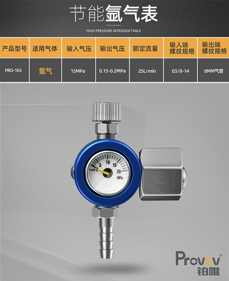 NEW 【Satisfaction guarantee】Provov Argon CO2 Pressure Reducer Flow Meter Energy-saving Argon Reducing ValveGas Regulator Flowmeter Argon Regulator Valve. 