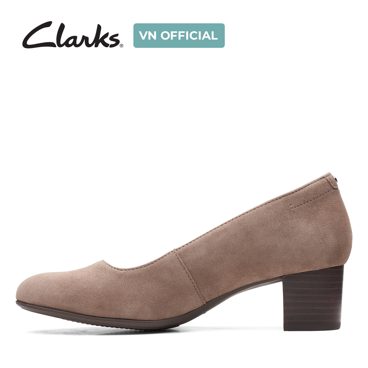 Giày Cao Gót 4.5cm Da Nữ Clarks - Linnae Pump