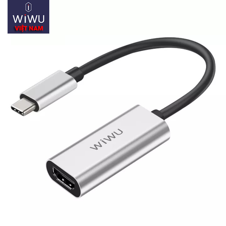 Bộ chuyển đổi hub wiwu alpha từ typec sang hdmi nhôm cao cấp