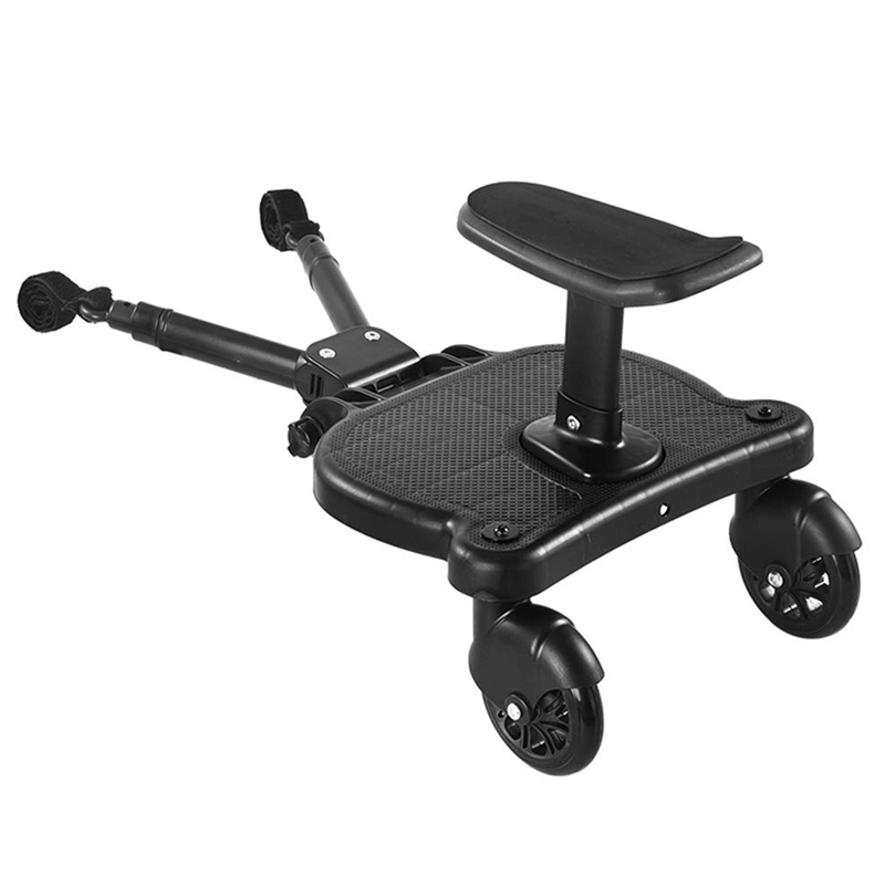 Universal 2In1 Stroller Ride Board with Detachable Seat,Stroller Glider Board Suitable for Most of Strollers