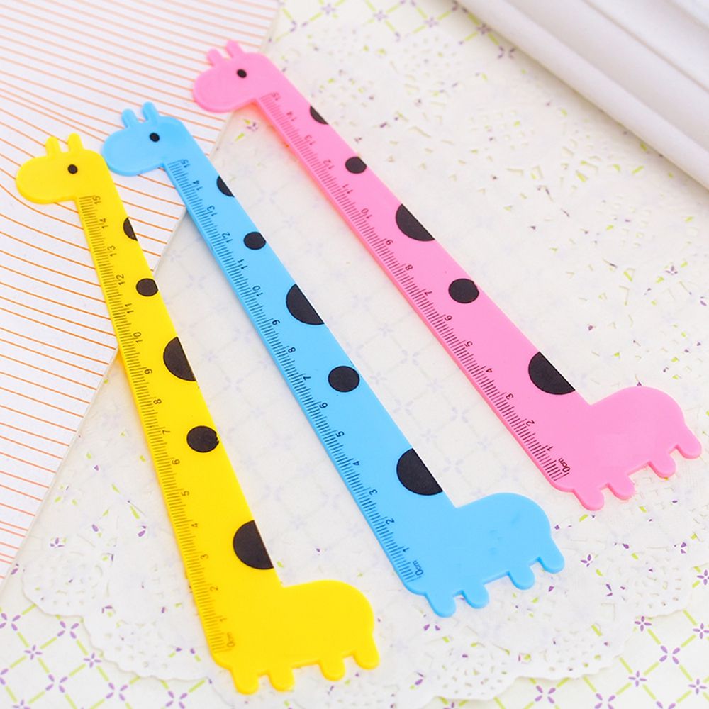 MMLUCK Double Sided Standard Stationery Architect Supplies Engineers Accessory Gauging Tools Ruler Giraffe Ruler Drafting Supplies Straight Ruler