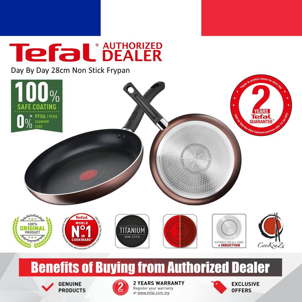 TEFAL G14306 DAY BY DAY INDUCTION Frypan 28CM G1430695