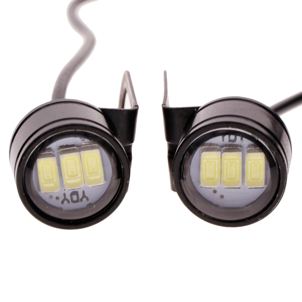 JaneDream 2Pcs LED Motorcycle Handlebar Spotlight Headlight Driving Light Fog Lamp White