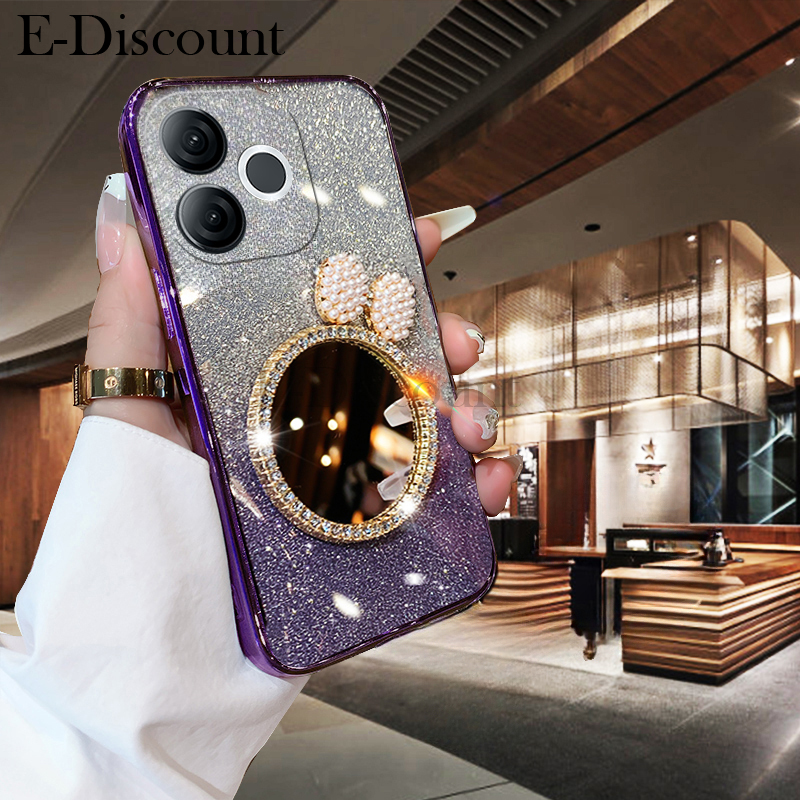 New%20Phone%20case%20itel%20A80%20Back%20cover%20with%20Bow%20Makeup%20Mirror%20Luxury%20Shiny%20Gradient%20Clear%20Plating%20Glitter%20Girls%20Slim%20For%20itel%20A80%20A70%20A50%20A80%20case%20-%20Image%203