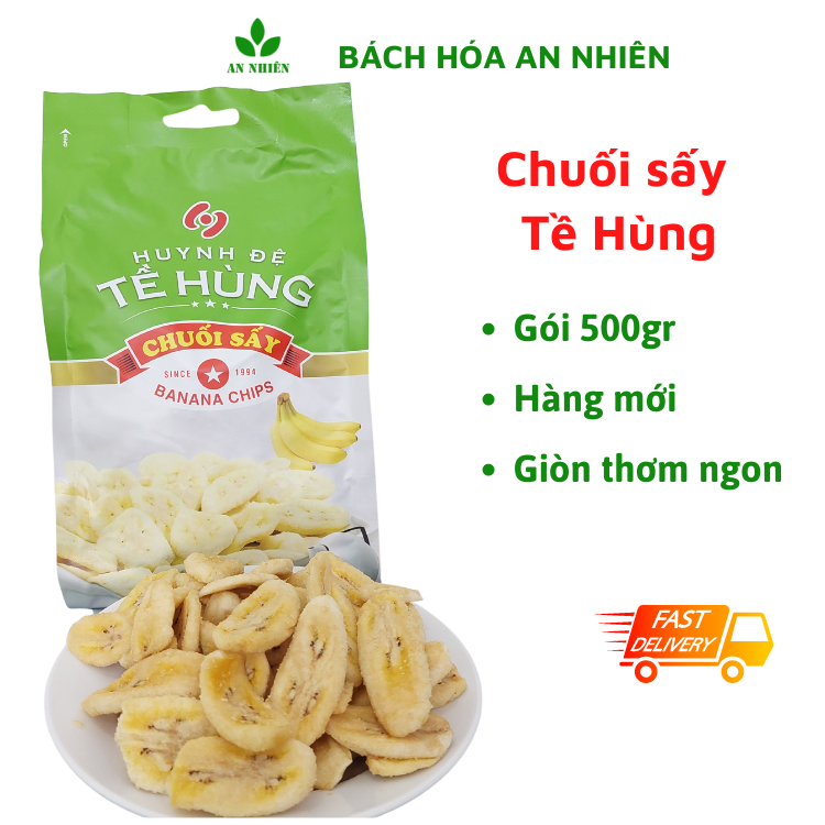 Chuối sấy khô Tề Hùng giòn ngọt
