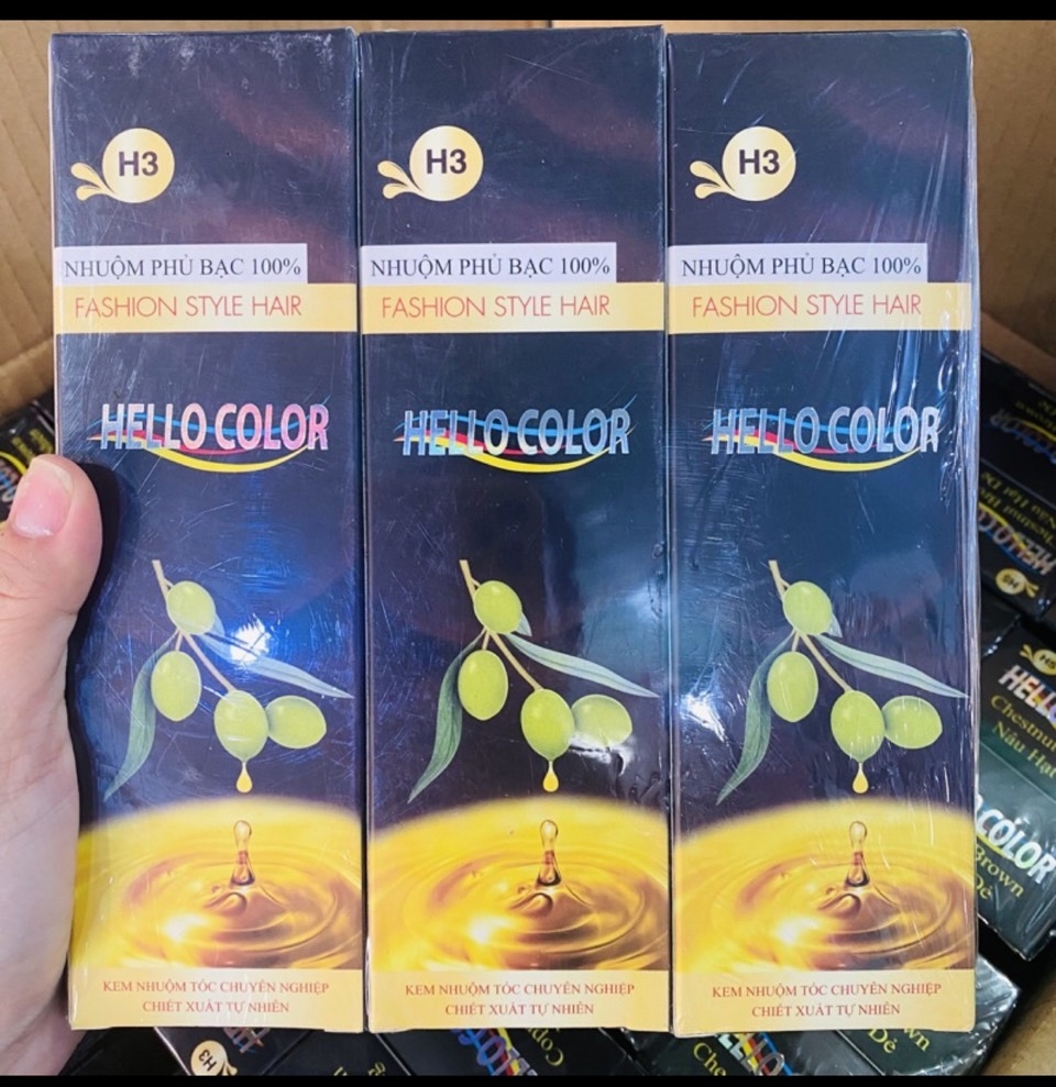 Nhuộm tóc phủ bạc Hello Color 100%
