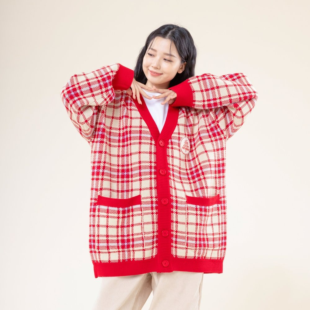 BTS Little Wishes カーディガン BTS Little Wishes] CARDIGAN (red)