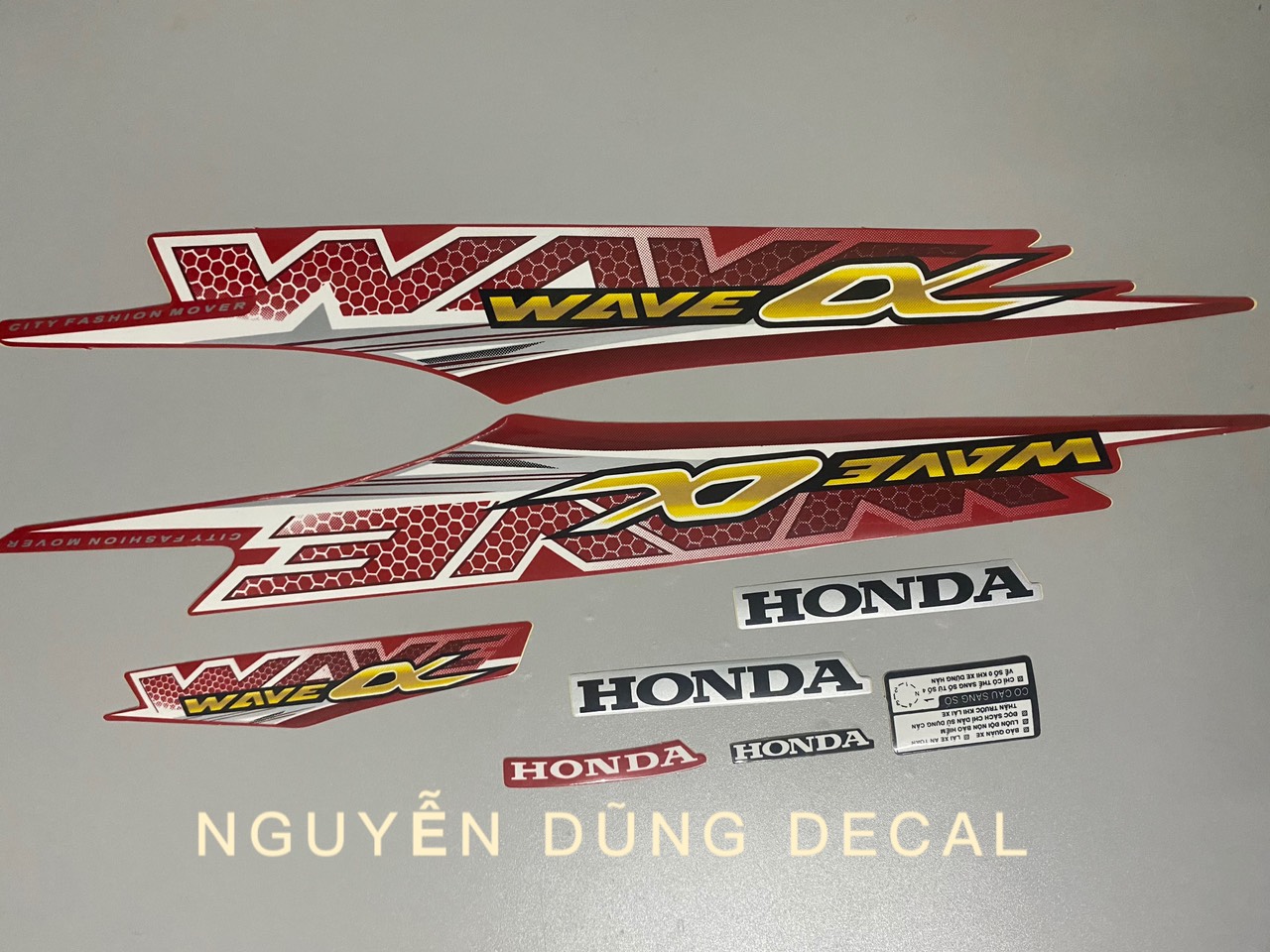 Tem Wave anpha màu đỏ đời 2016 (3 lớp)