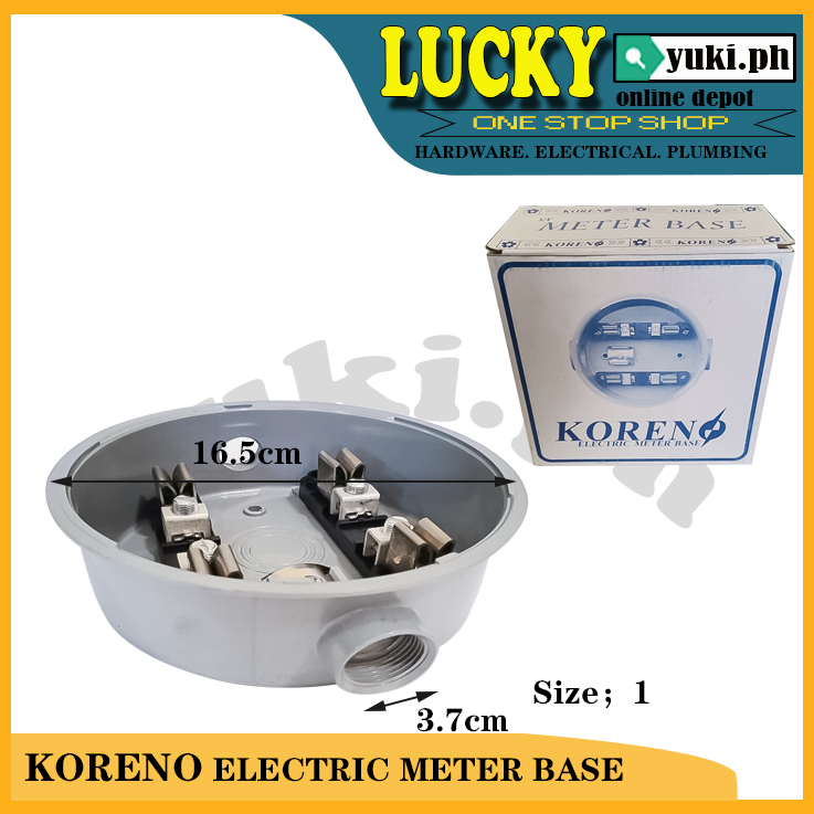 KORENO ELECTRIC METER BASE ( SIZE 1/2", 3/4", 1" ) Lazada PH