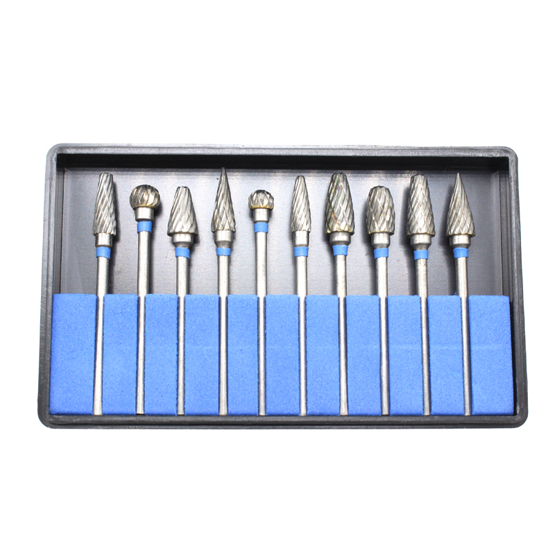 10pcs Tungsten Steel Carbide Burs Med Bur Drill
