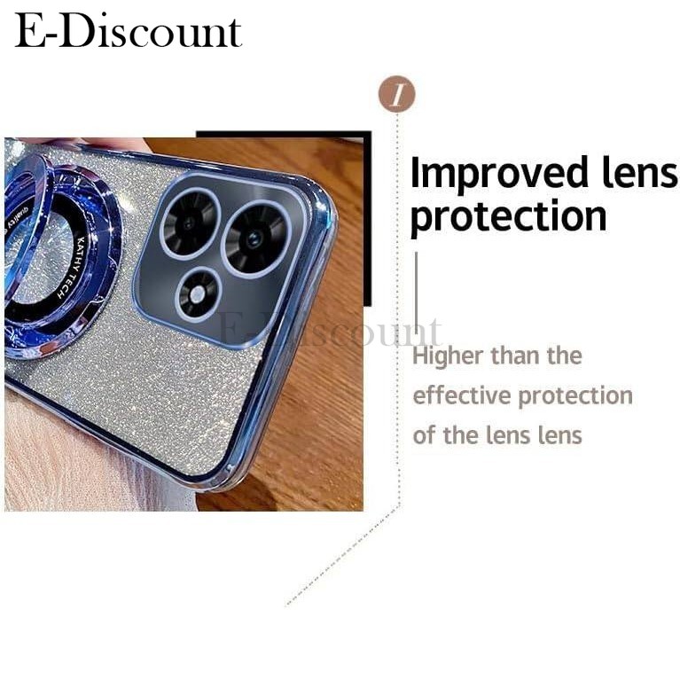 New Phone case Tecno Spark 30C Back cover Fashionable Frosted Silicone Soft Clear Dustproof Bracket Adsorb Holder For Tecno Spark 30C case.