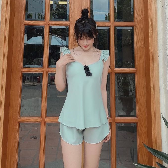 Bộ Đùi Áo Cộc Đồ Ngủ Mặc Nhà TIPIXI MS77