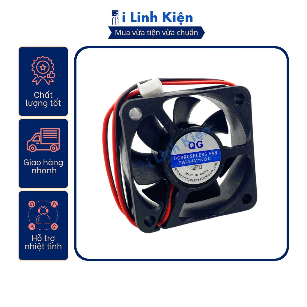 Quạt tản nhiệt 24V đầy đủ các kích thước