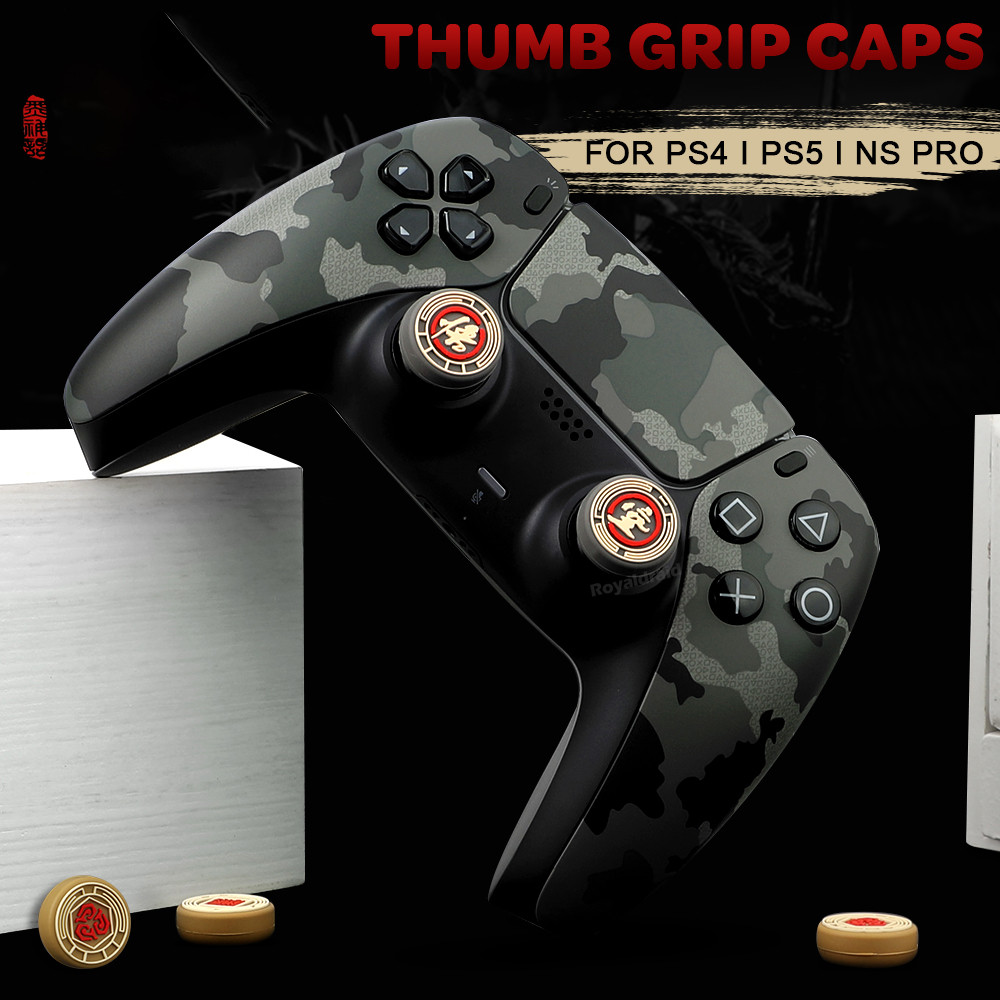 Black%20Myth%20WuKong%20Theme%20Silicone%20Thumb%20Stick%20Grip%20Cap%20For%20PS5/PS5%20Slim%20PS4%20PS3%20Xbox%20Switch%20Pro%20Controller%20Joystick%20Cover%20Protector%20Case%20-%20Image%203