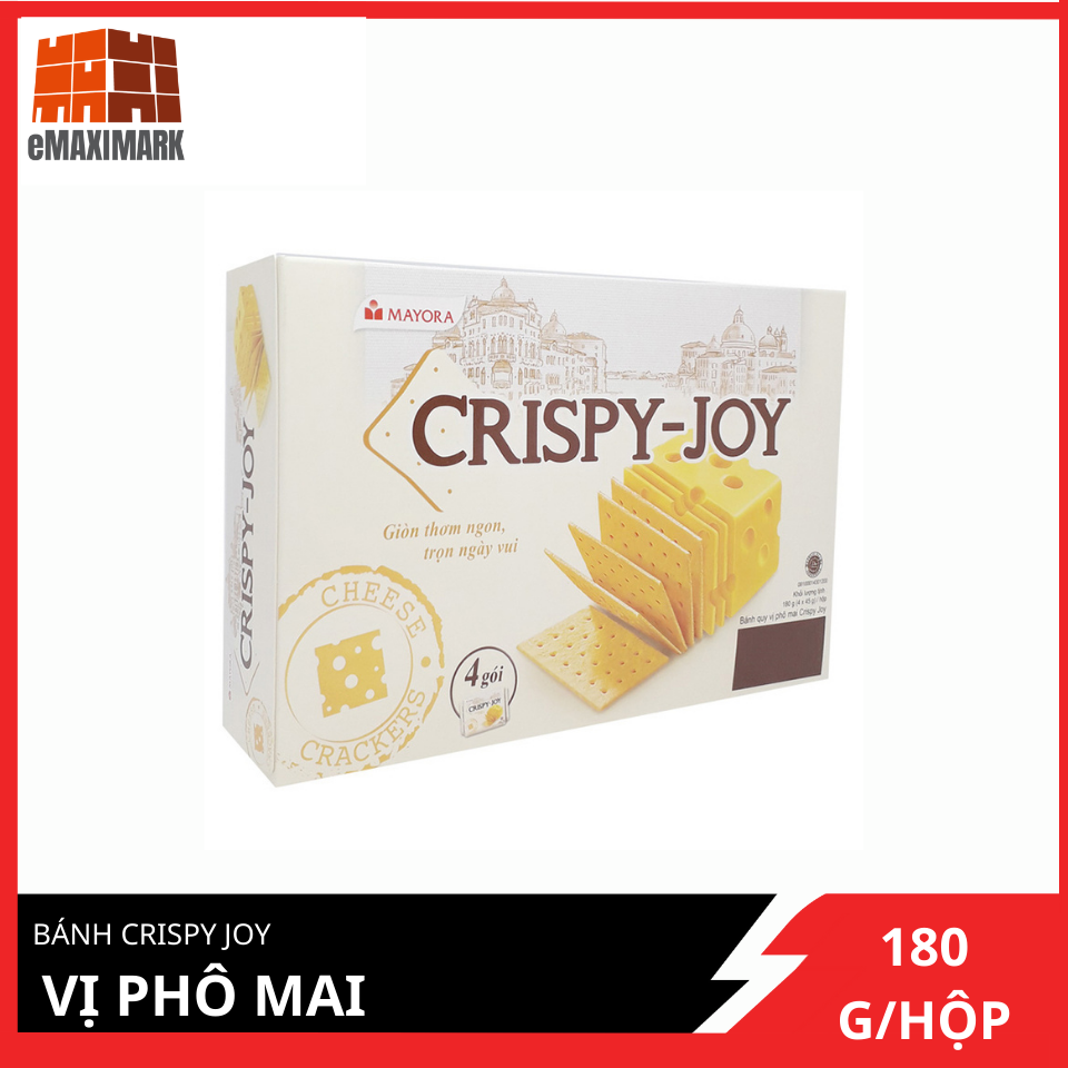 [HCM ship 2h] Bánh Crispy Joy Vị Phô Mai 156g