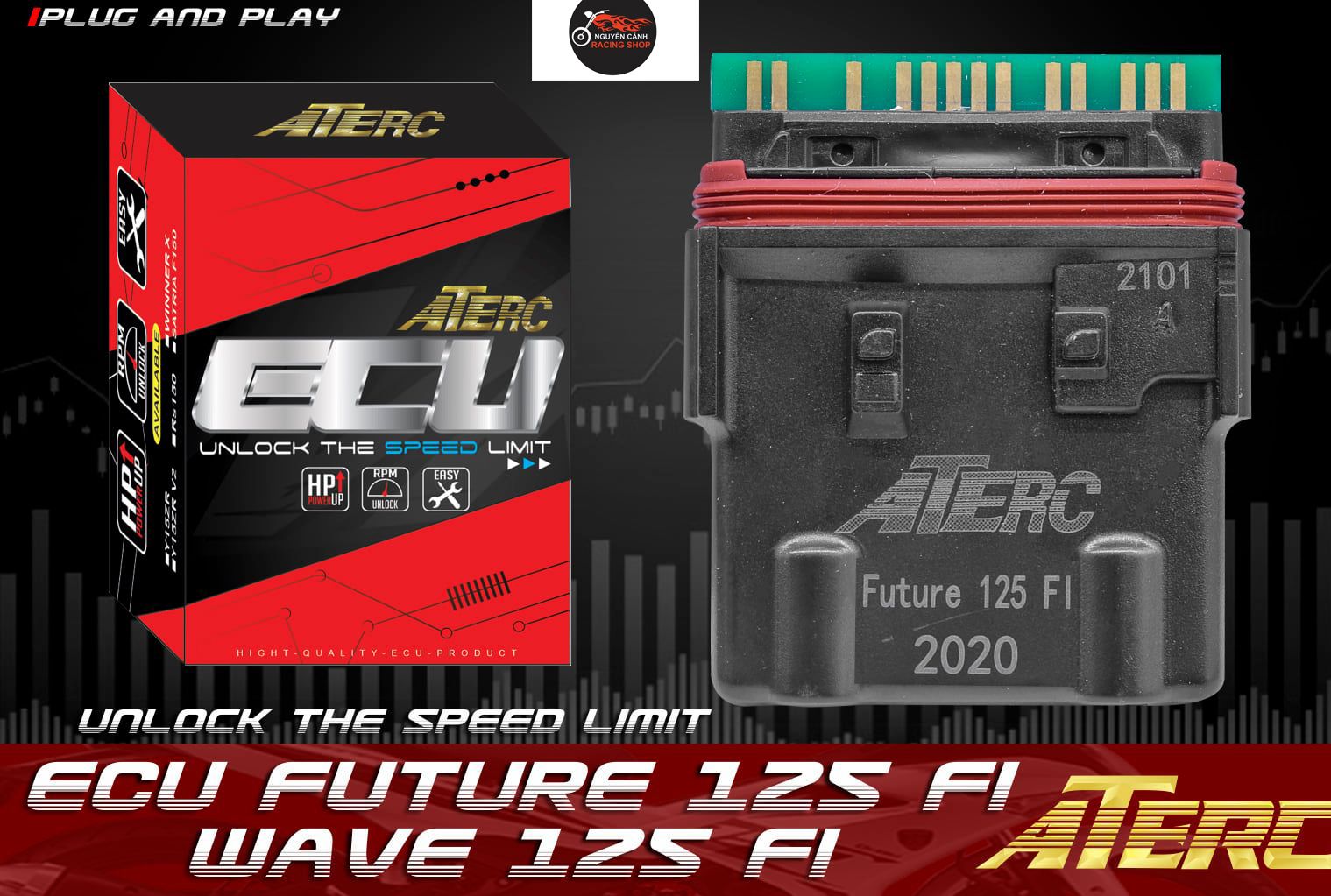 Ic độ ate gắn xe future 125 fi xe wave 125 fi