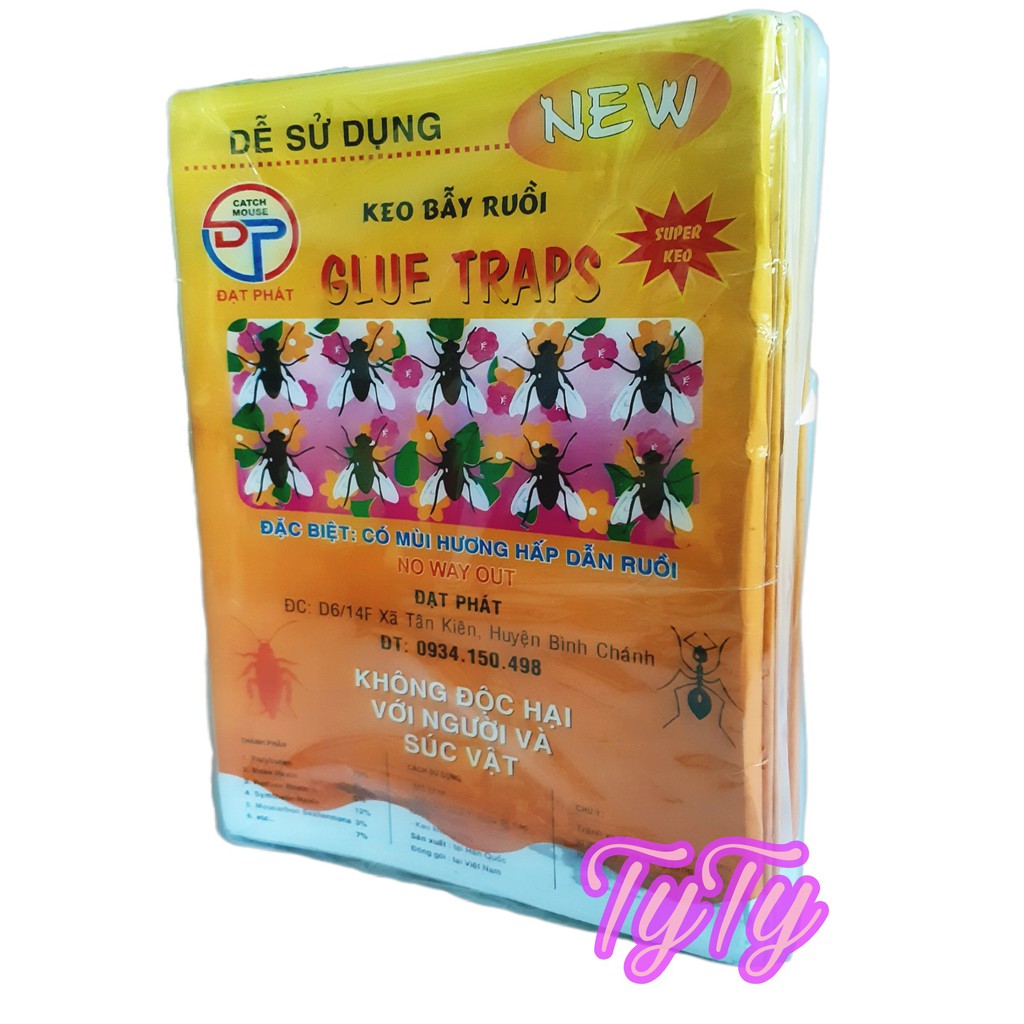 1 Lốc 20 Miếng Keo Dán Ruồi Lớn
