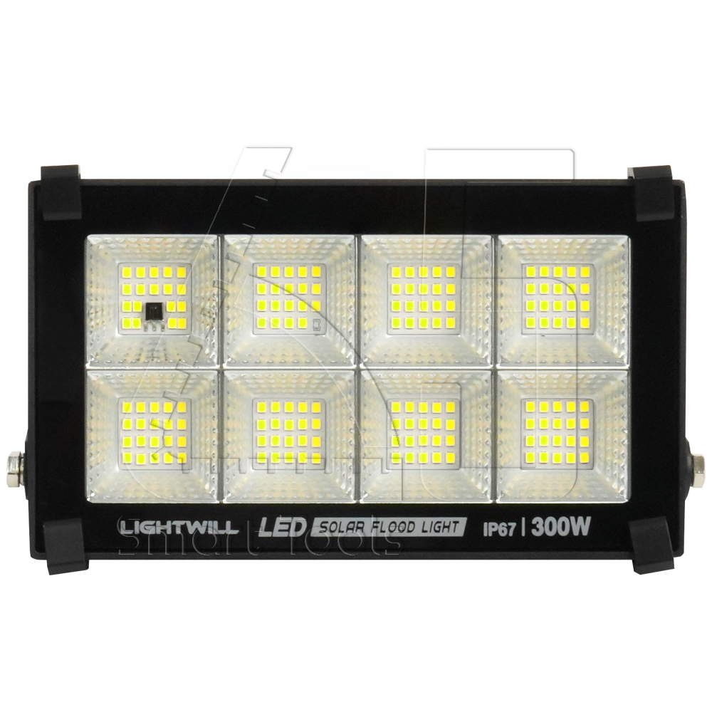 Lightwill LIGHTWILL ไฟโซล่าเซลล์ ไฟสปอร์ตไลท์ 300W สีขาว (DayLight) วอร์มไวท์ ...