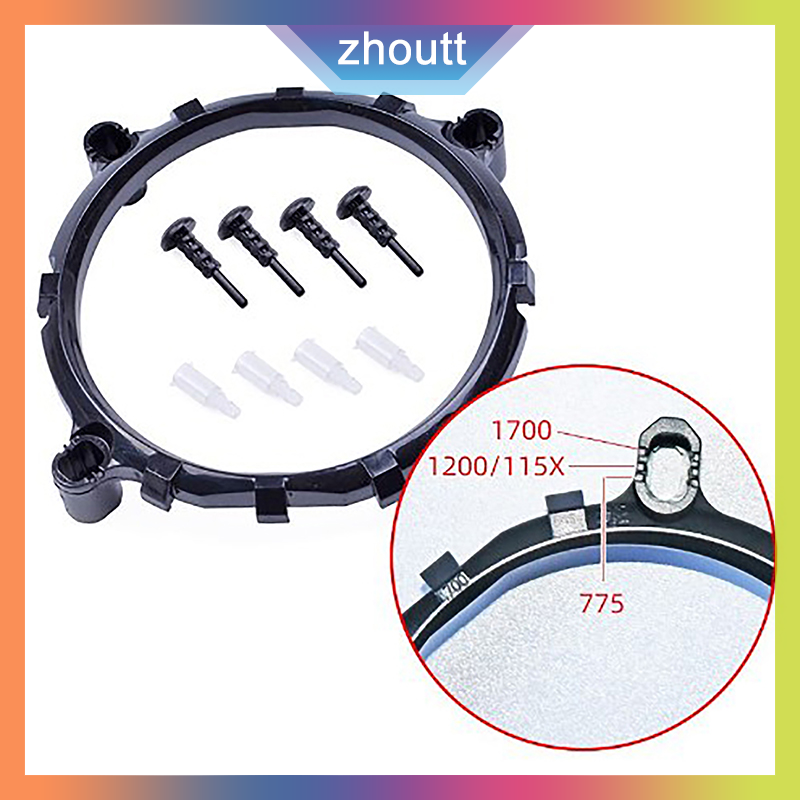 Zhoutt 775-115x-1700 9 in1 cpu cooler fan bracket pc tản nhiệt làm mát người hâm mộ tản nhiệt chủ cơ sở cho intel lga 775 1700 1200 1151