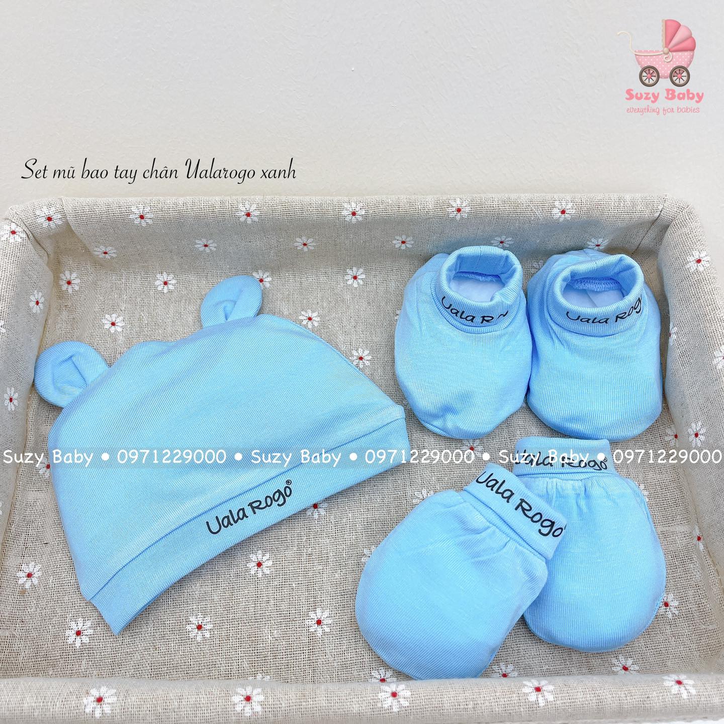 SET MŨ BAO TAY CHÂN UALA ROGO NHIỀU MÀU