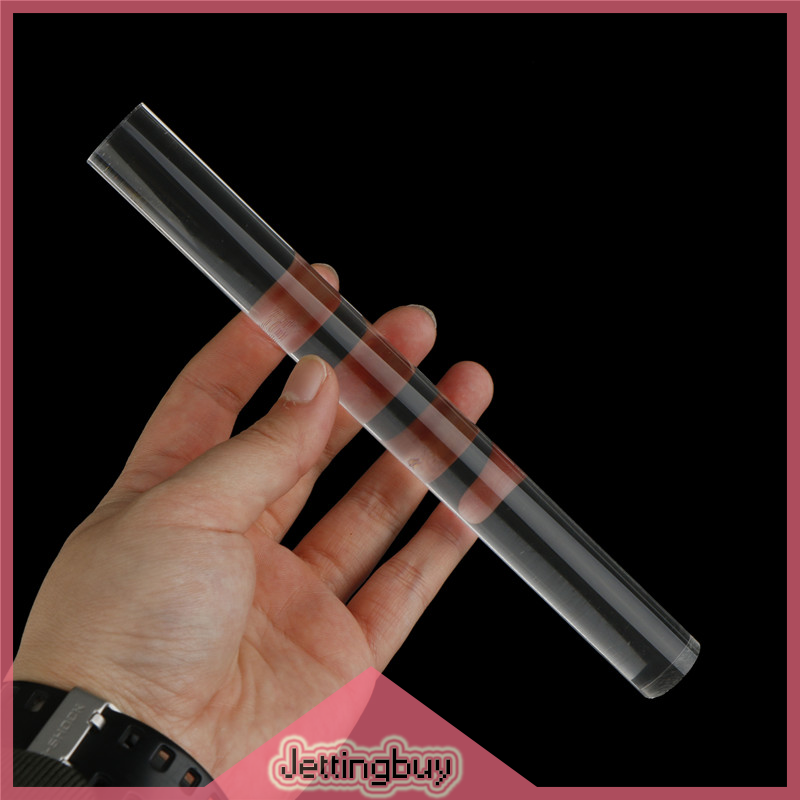 [Jettingbuy] 1pc Transparent Acrylic Solid Roll Clay Rolling Fondant Baking Pastry Roller