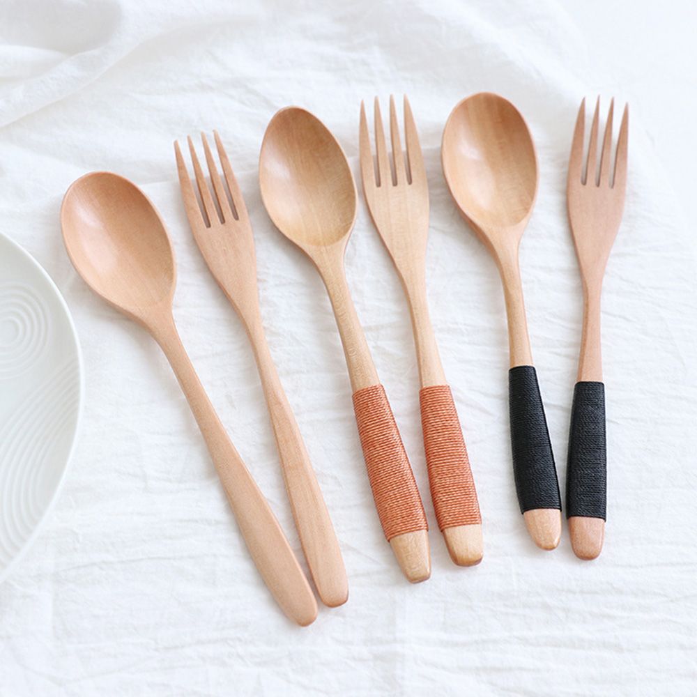 Wooden%20Natural%20Soups%20Cereal%20Utensil%20Kitchen%20Supplies%20Spoon%20Dinnerware%20Sets%20Tableware%20Fork%20-%20Image%207
