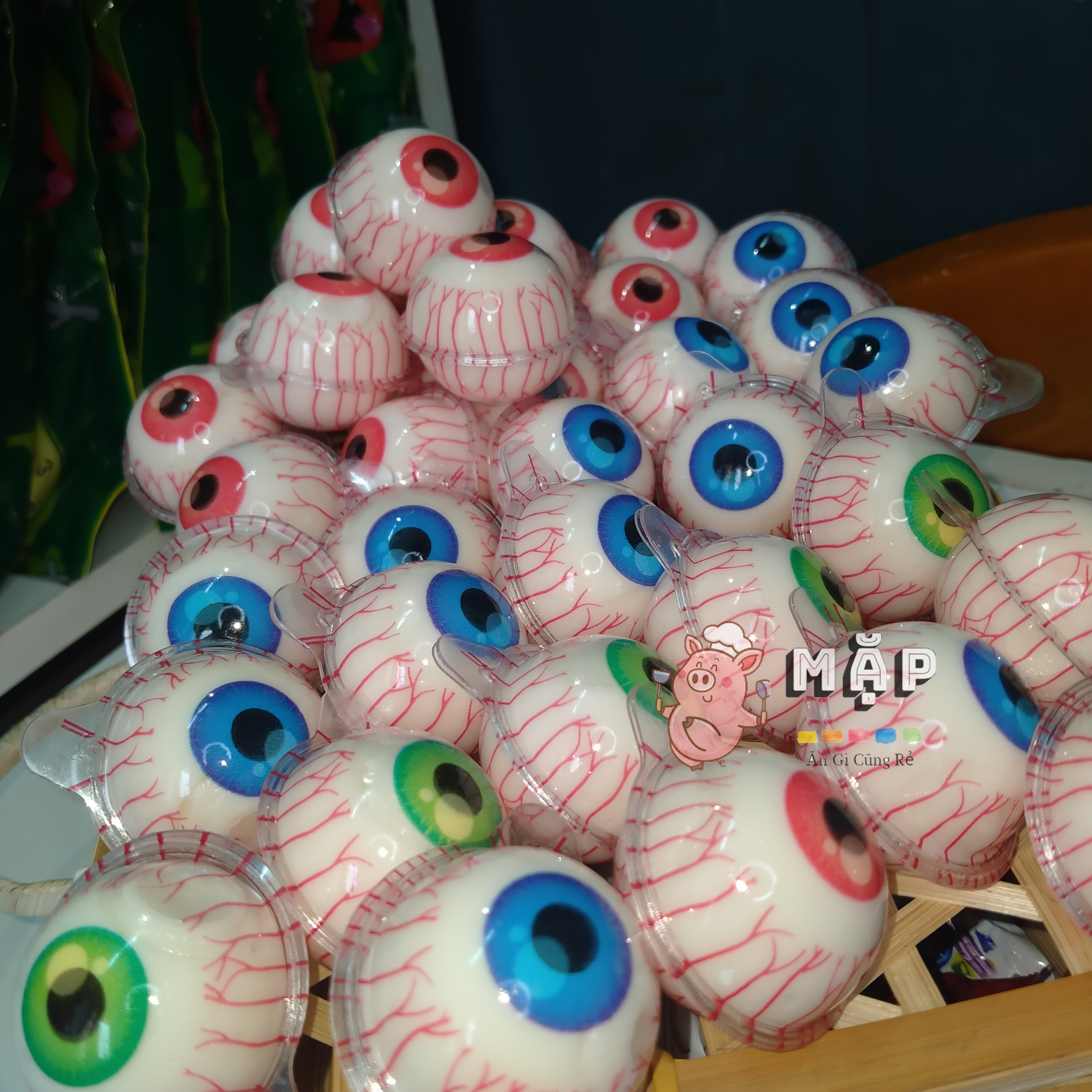 Kẹo Dẻo Con Mắt Nhân Mứt Trái Cây Thái Lan Trolli Pop Eyes