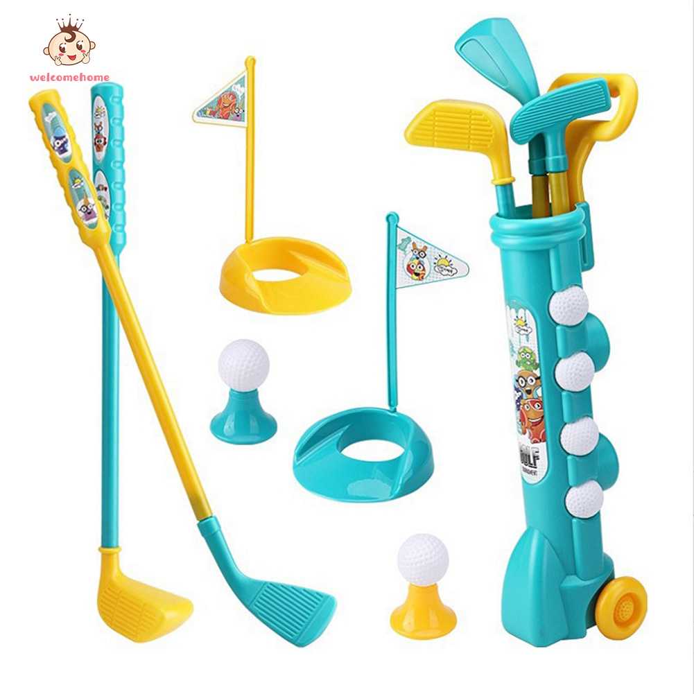 welcomehome Child ABS Golf Mini Toy Kids Home Outdoor Parent-child Sports Fitness Game