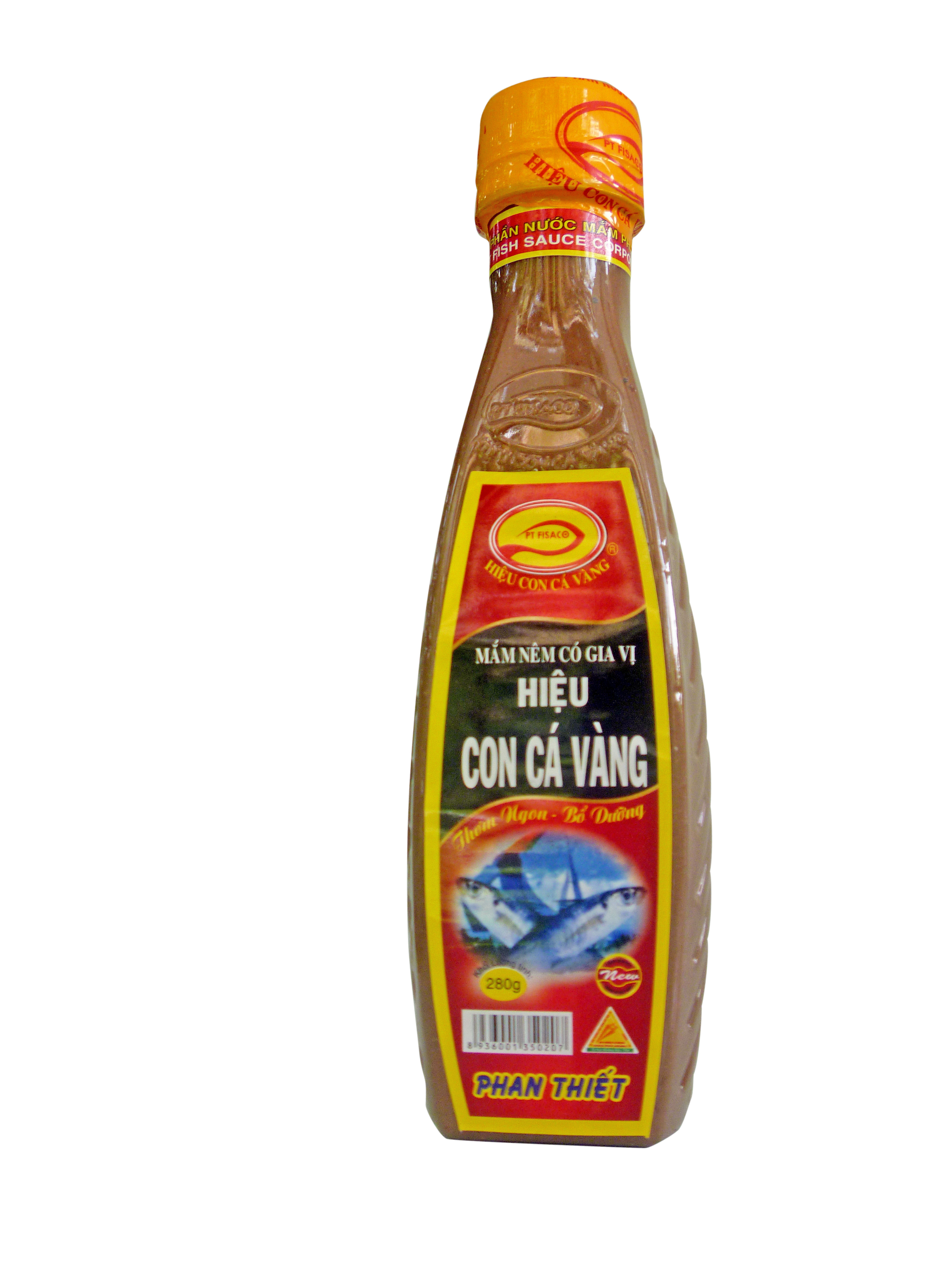 Mắm nêm có gia vị pt fisaco - hiệu con cá vàng - chai 260gr