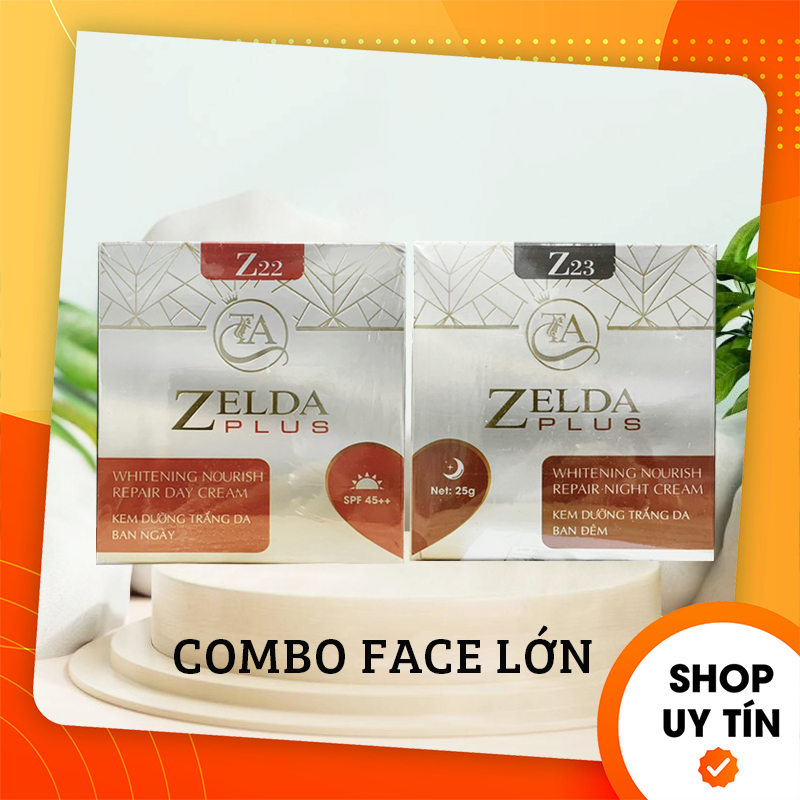 Combo Kem Face Zelda Plus Dưỡng Trắng Da Ngừa ƞám Ngày Đêm