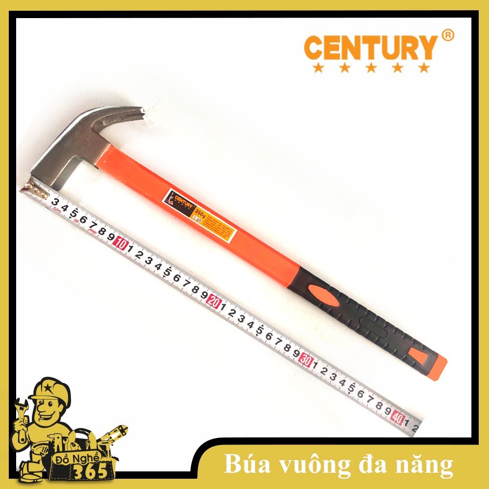 Búa đóng đinh đa năng đầu vuông 350g - century - sd-bdn-350