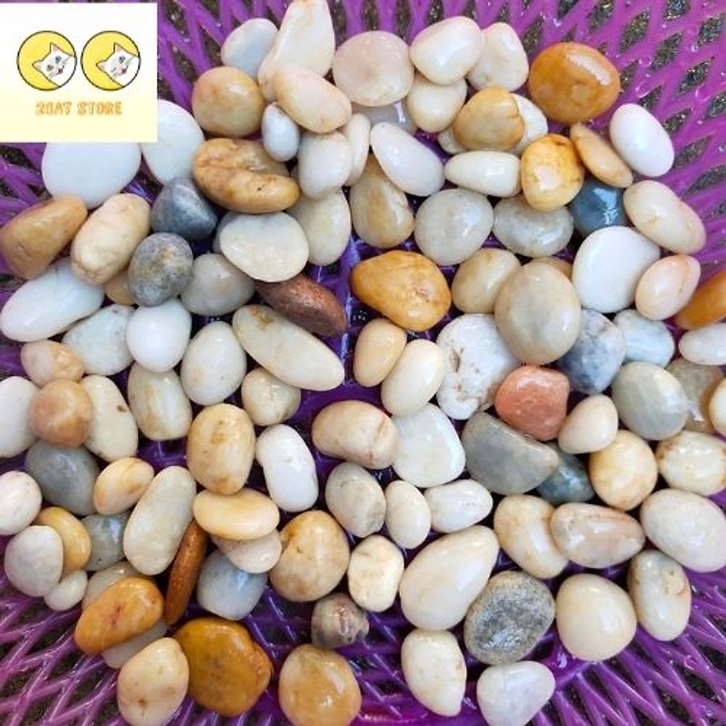 2KG SỎI SUỐI SIZE TO TRANG TRÍ BỂ CÁ, CHẬU CÂY