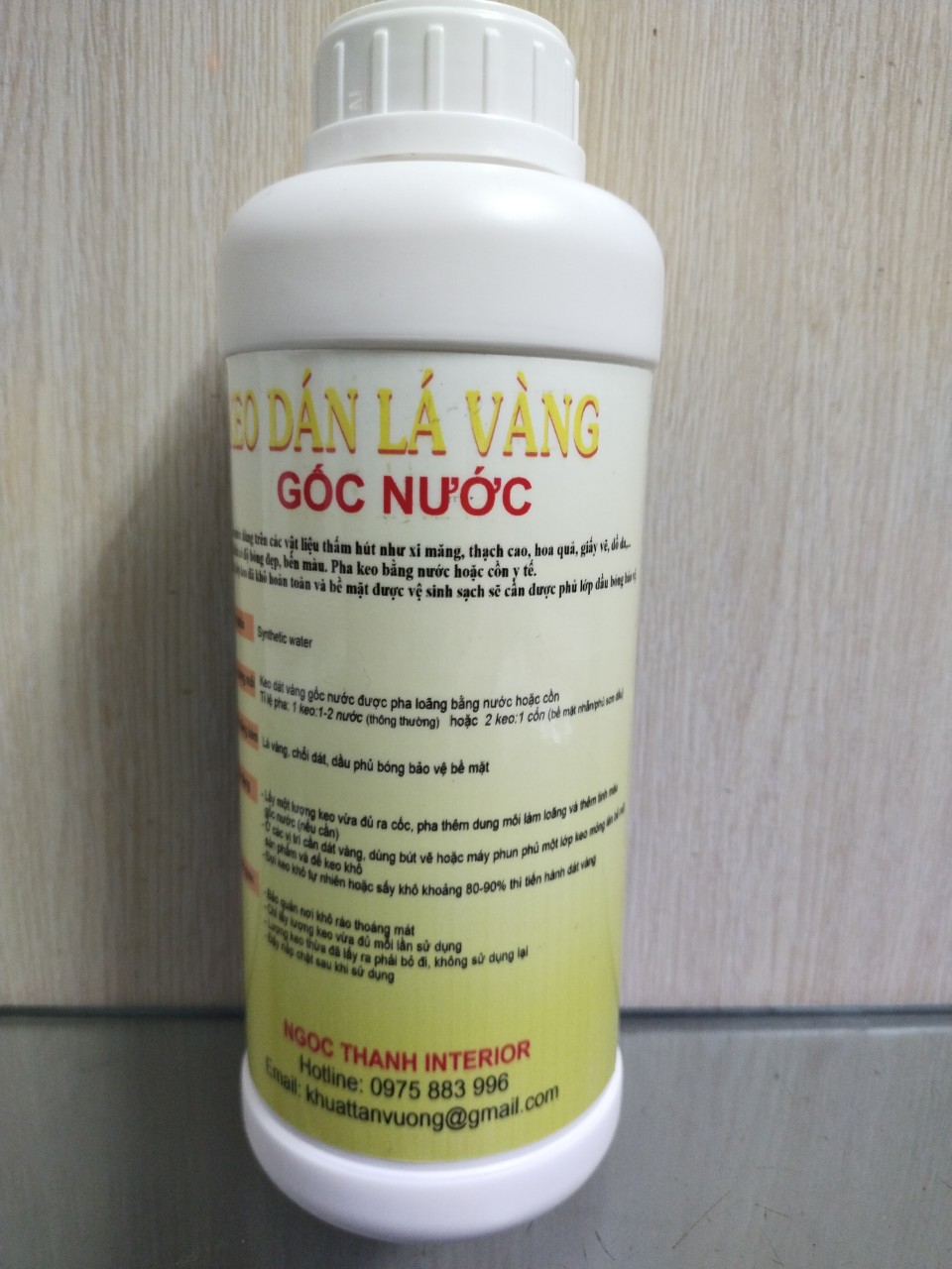 Keo dát vàng gốc nước 1 lít