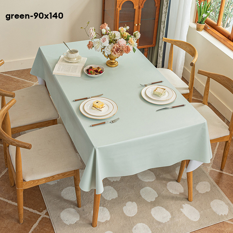 KS Tablecloth waterproof, oil-proof and washable household rectangular dining table tablecloth is luxurious and high-grade tea table cloth.