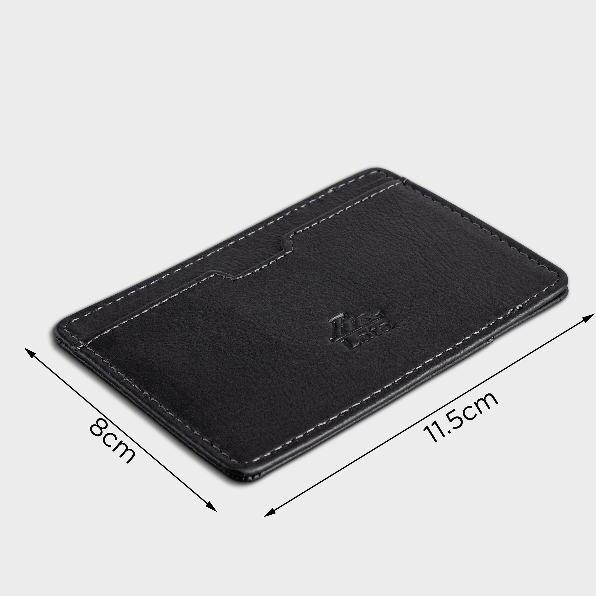 Ví nam da bò Lata ( Thời trang nam đựng namecard - Ví da thật LVN76 )