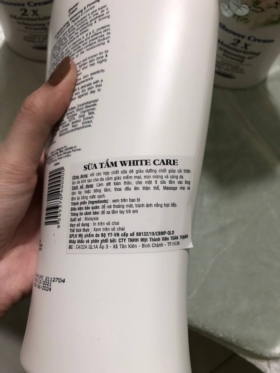 Sữa tắm care 2X 1200ml